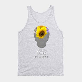 Death Likes Flowers Tank Top